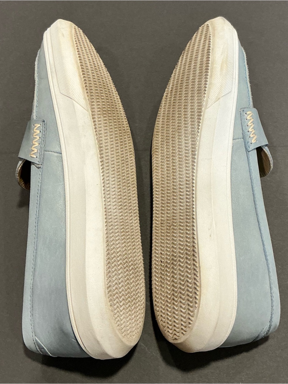 Portland Leather Patina Blue Leather Loafers Size 10.5 Fits 10 - Picture 9 of 11